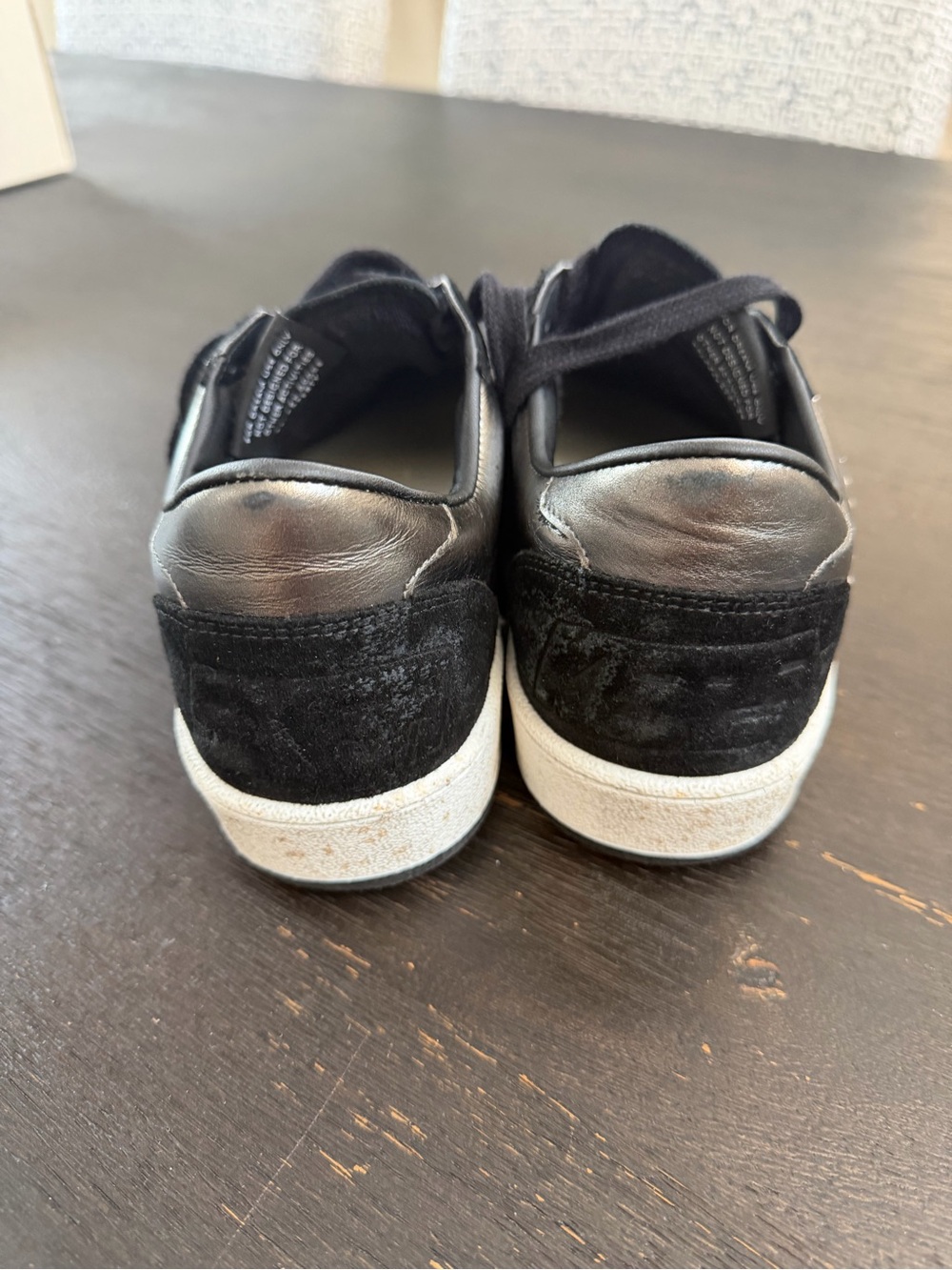 Golden Goose Ball Star Metallic Black Suede Studded Sneakers 38 - Picture 6 of 9